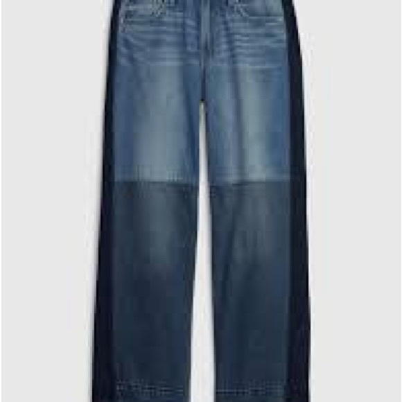 Low Rise Patchwork Baggy Jeans - Picture 4 of 9